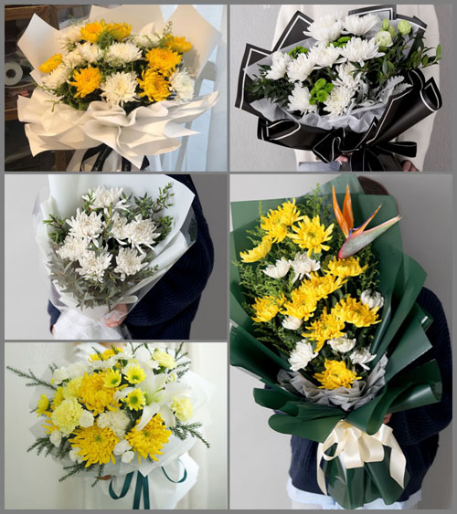江西上饶德兴市皈大乡白事花束代送